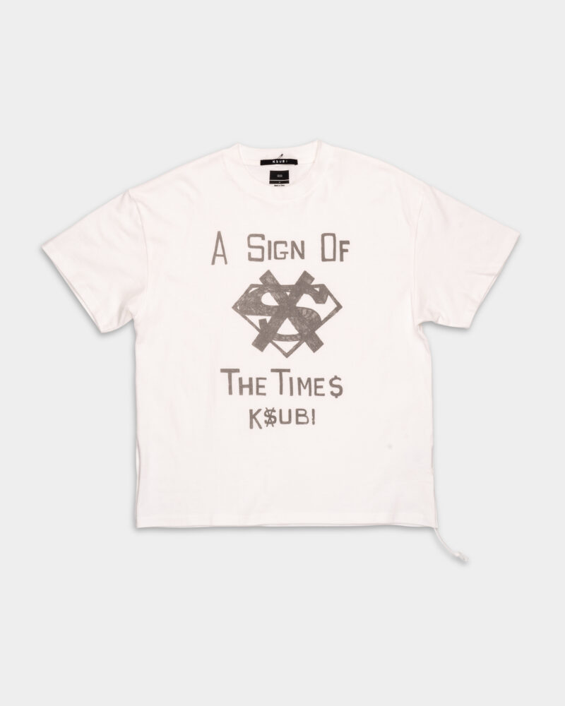 Ksubi Men's Knitted The Sign Ekcess SS Tee Antique White MSP25TE010 WHT