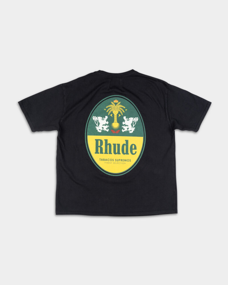 Rhude Men's Tabaco Tee Vintage Black RHSS25TT09012 2306