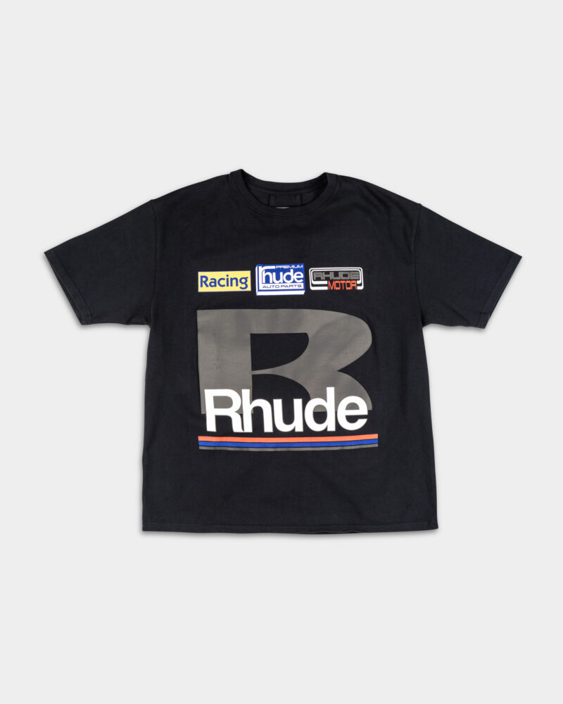 Rhude Men's Petrol Patch Tee Vintage Black RHSS25TT12012 2306
