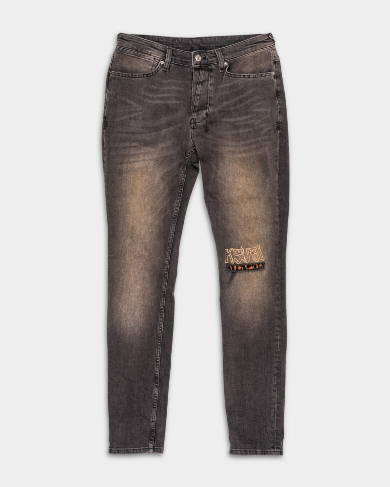 Ksubi Men's Woven Van Winkle Kingdom Repair MSP25DJ032 BLK