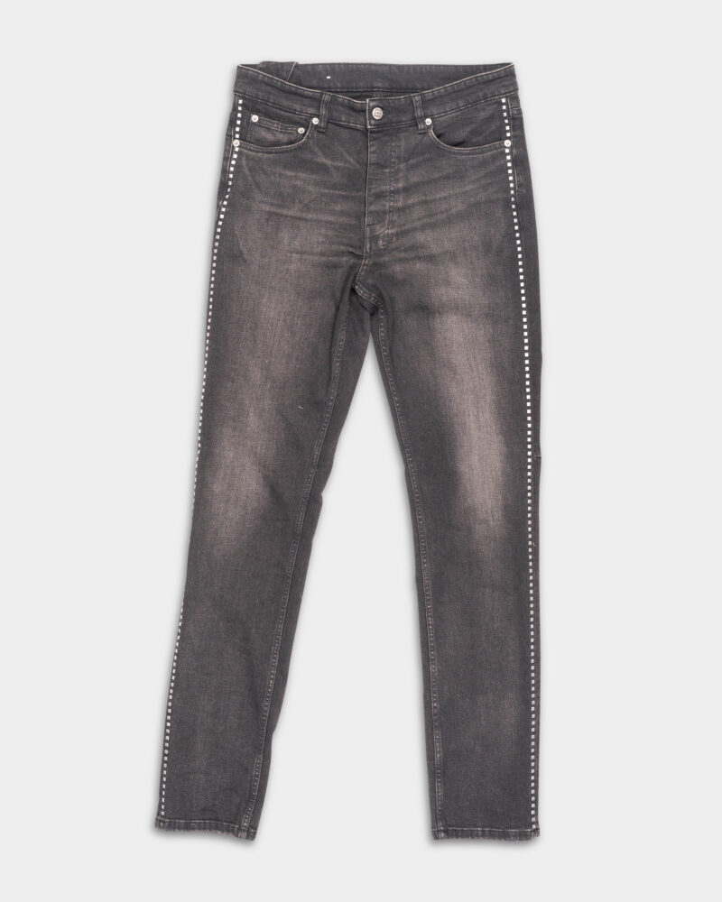 Ksubi Men's Woven Chitch Tarr Studded Black MPS25DJ019 BLK