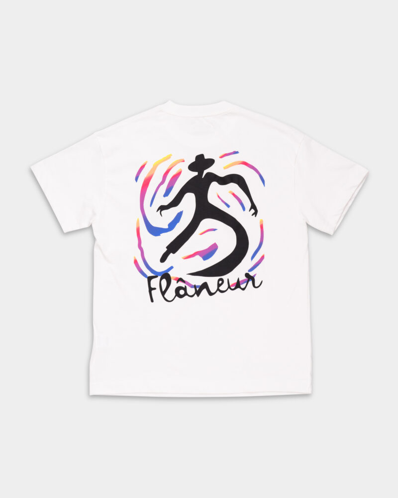 Flaneur Swirl T Shirt White F15171