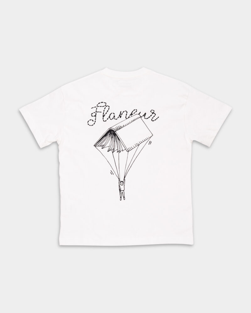 Flaneur One For The Books T Shirt White F15182