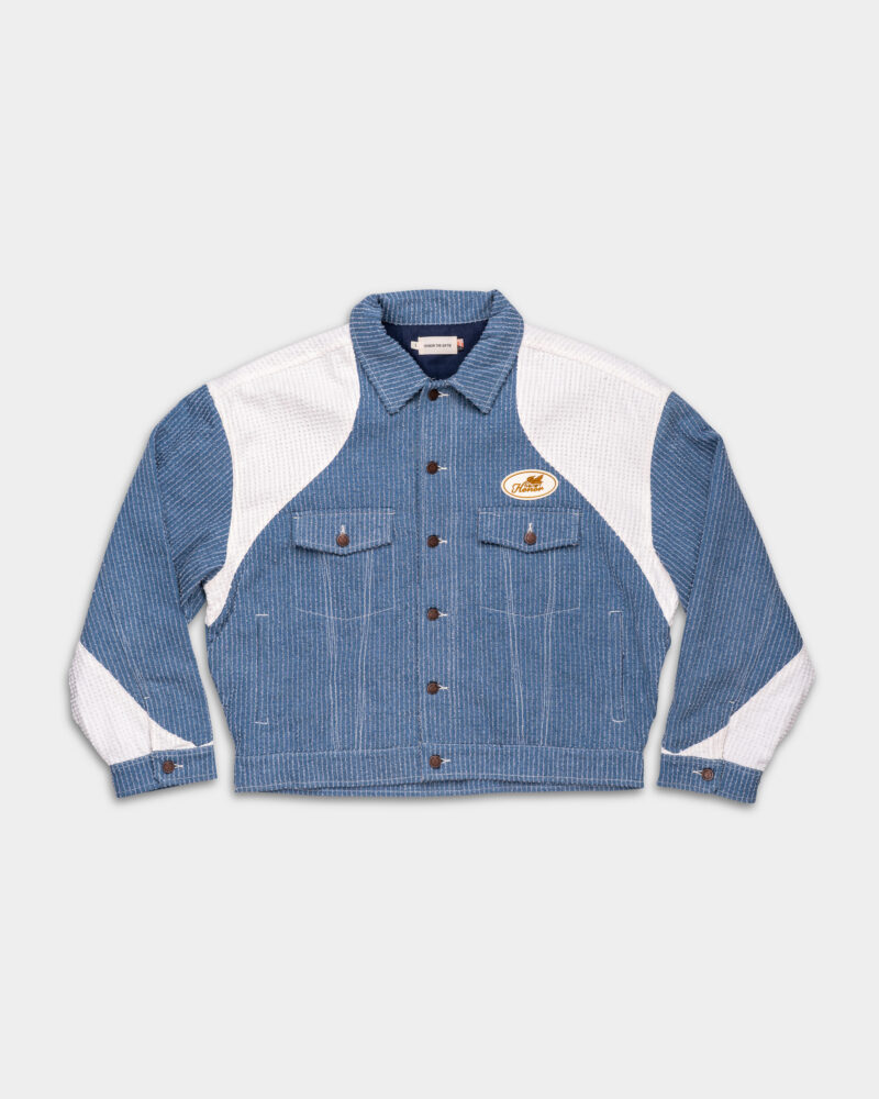 Honor The Gift Men's Color Blocked Trucker Indigo HTG250161 IND