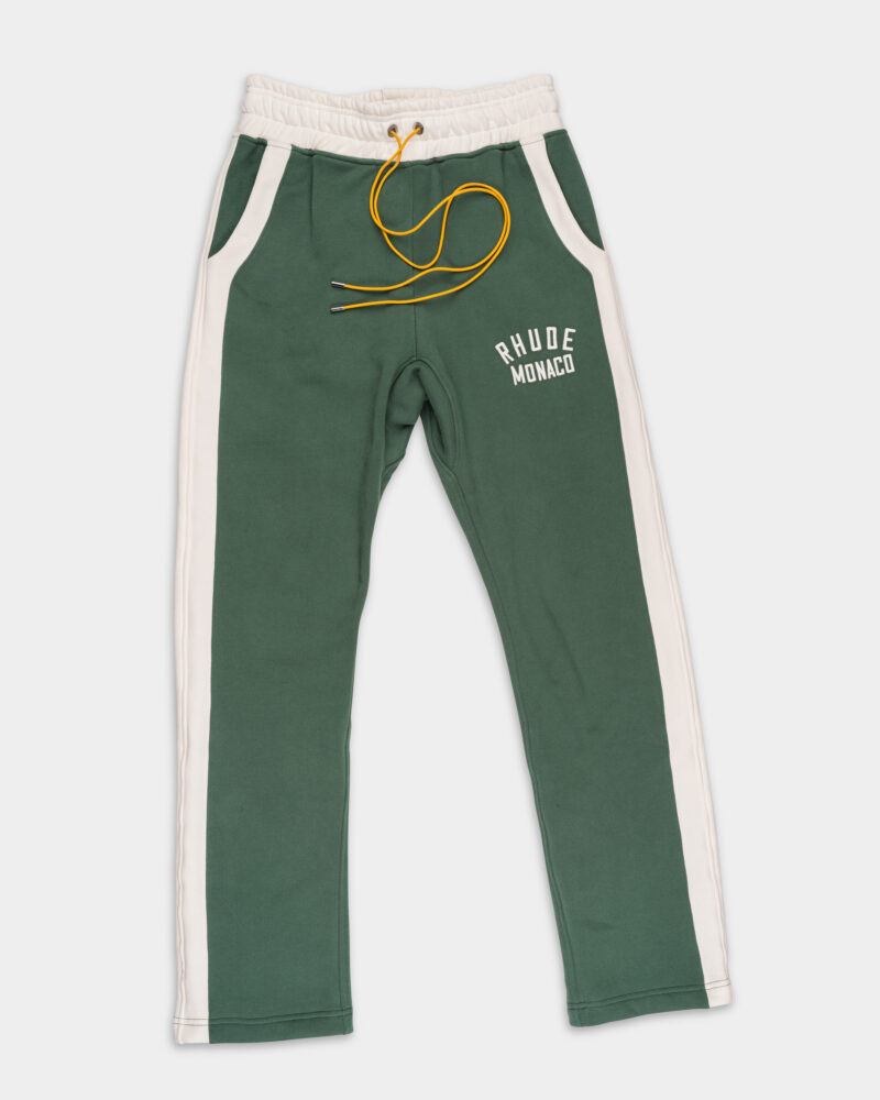 Rhude Men's Monaco Sweatpant Hunter Green/Cream RHSS25SP01012 3054