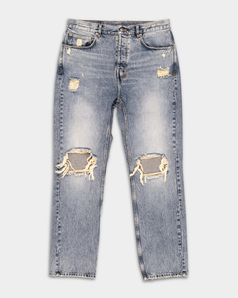 Ksubi Men's Woven Anti K Rogue Blue Trashed MSP25DJ018 DNM