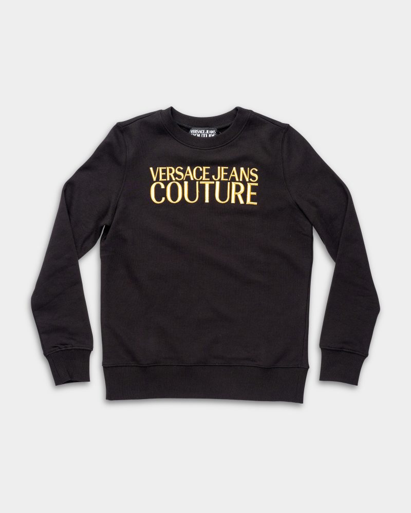 Versace Jeans Ladies Logo 3D Embroidered Sweatshirt 78HAIT06 CF01T G89