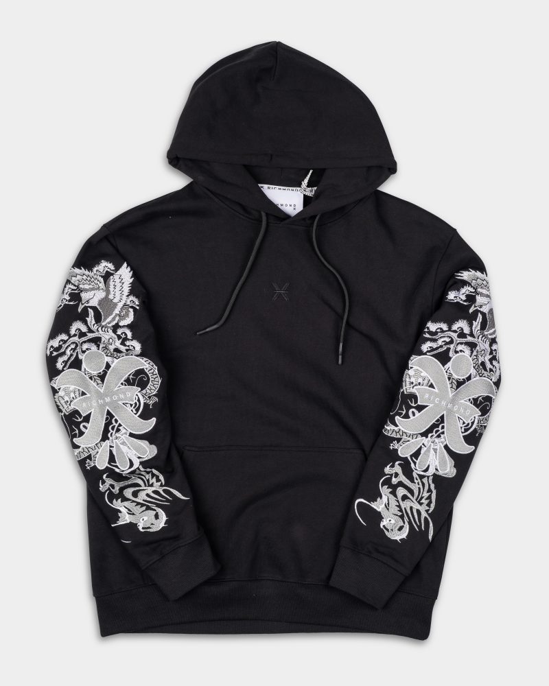 John Richmond X Men's Weiga Sweatshirt | UMP25110FEP8 Black