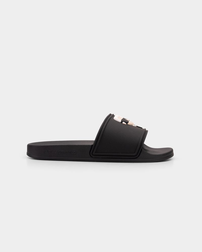 Karl Lagerfeld Ladies Kondo 2.0 Karl NFT Slide Black Rubber KL80905A V00