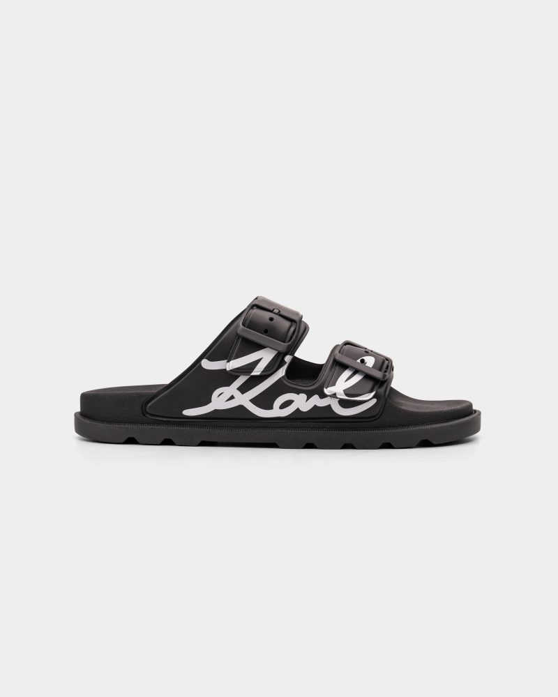 Karl Lagerfeld Ladies Kondo Tred Signia 2 Strap Black PU KL80972 F00