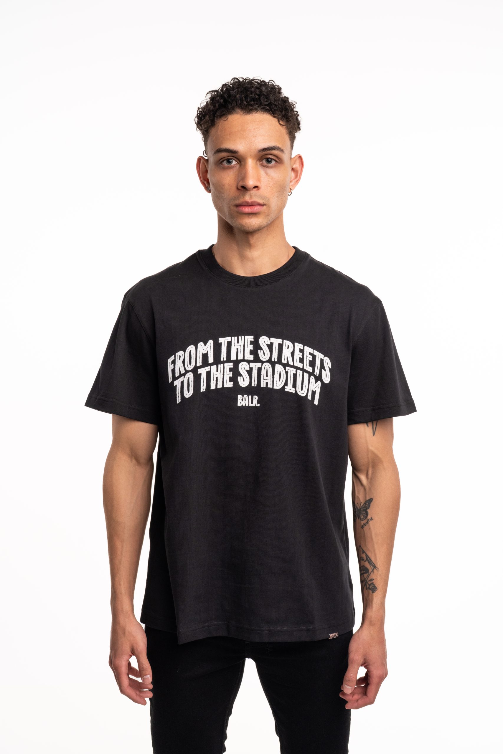 BALR Men's Street To Stadium T Shirt B1112.1340 Jet Black