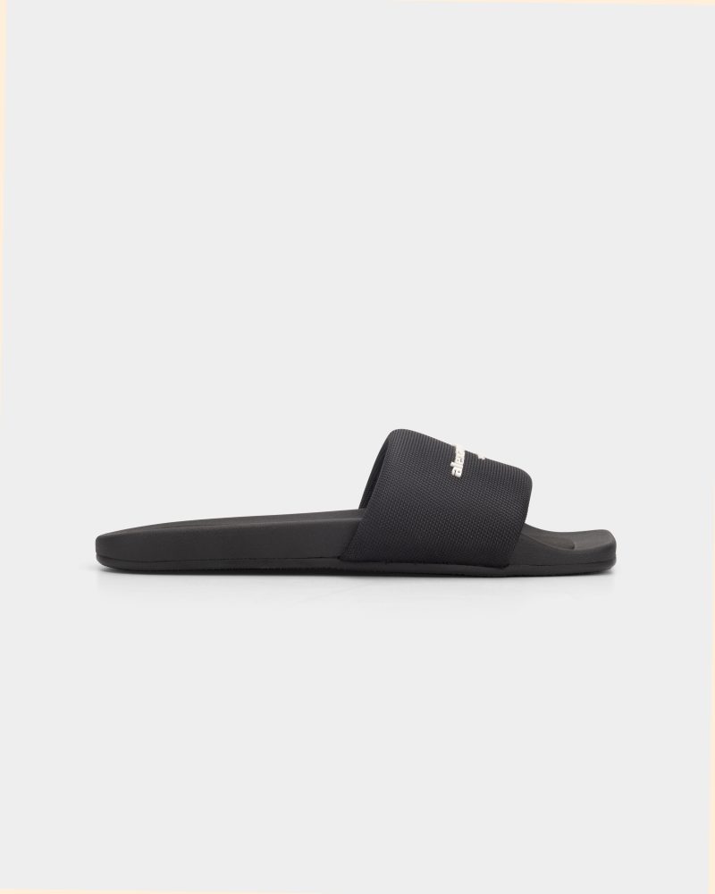 (Core) Alexander Wang Aw Pool Slide Black Nylon 30221S059 001