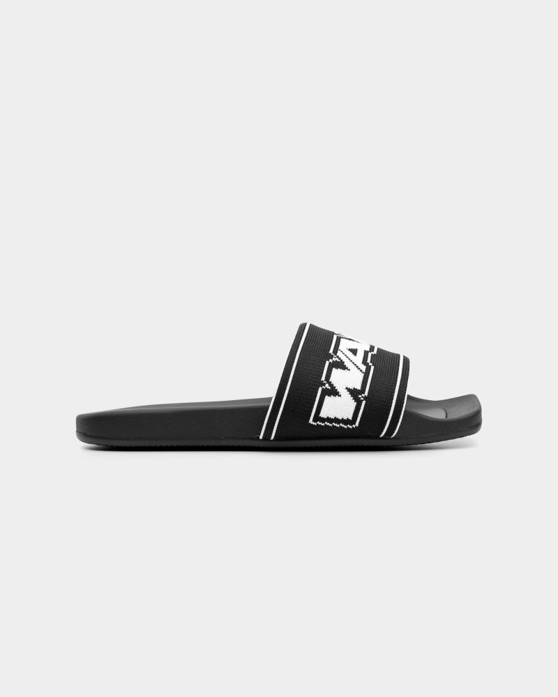 Alexander Wang AW Webbing Pool Slide Black 30325S002 001