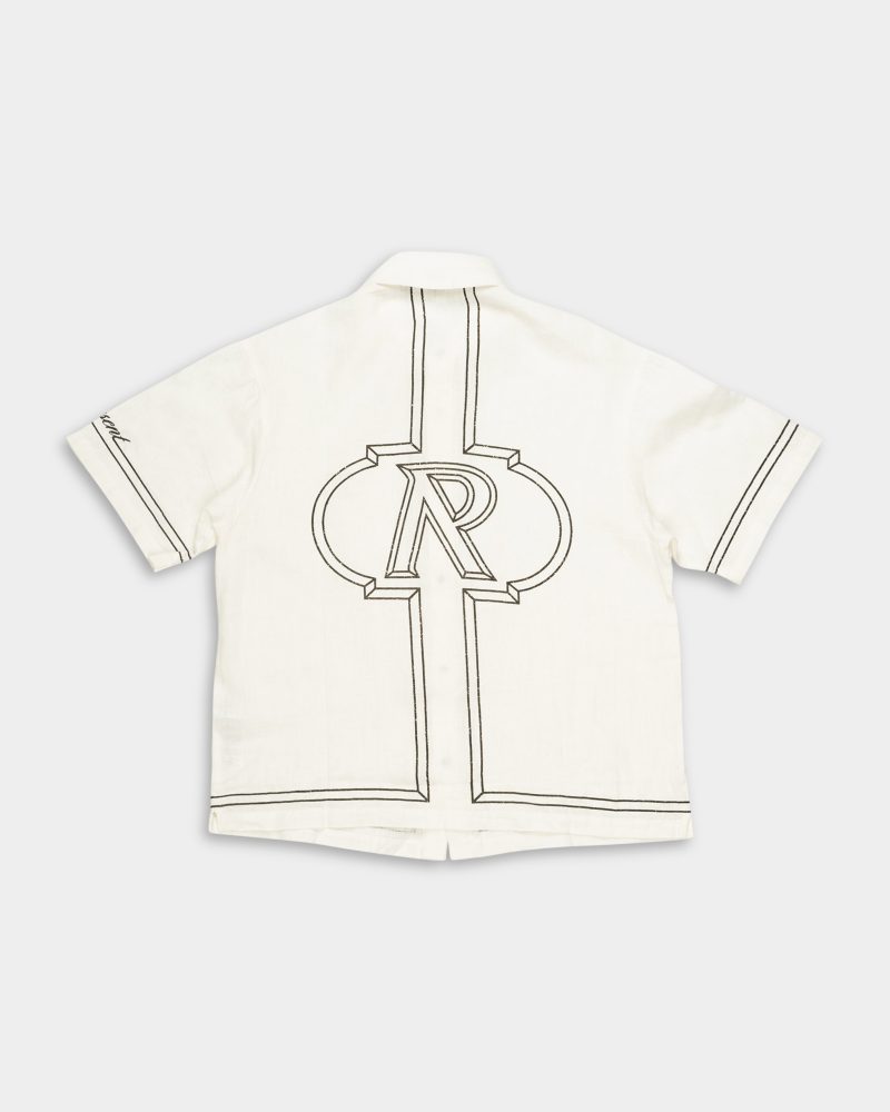 Represent Men's Border Shirt MLM100298-26 Whisper White