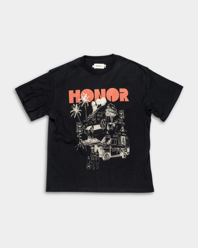 Honor The Gift Men's Block Party T Shirt HTG250243 BLK