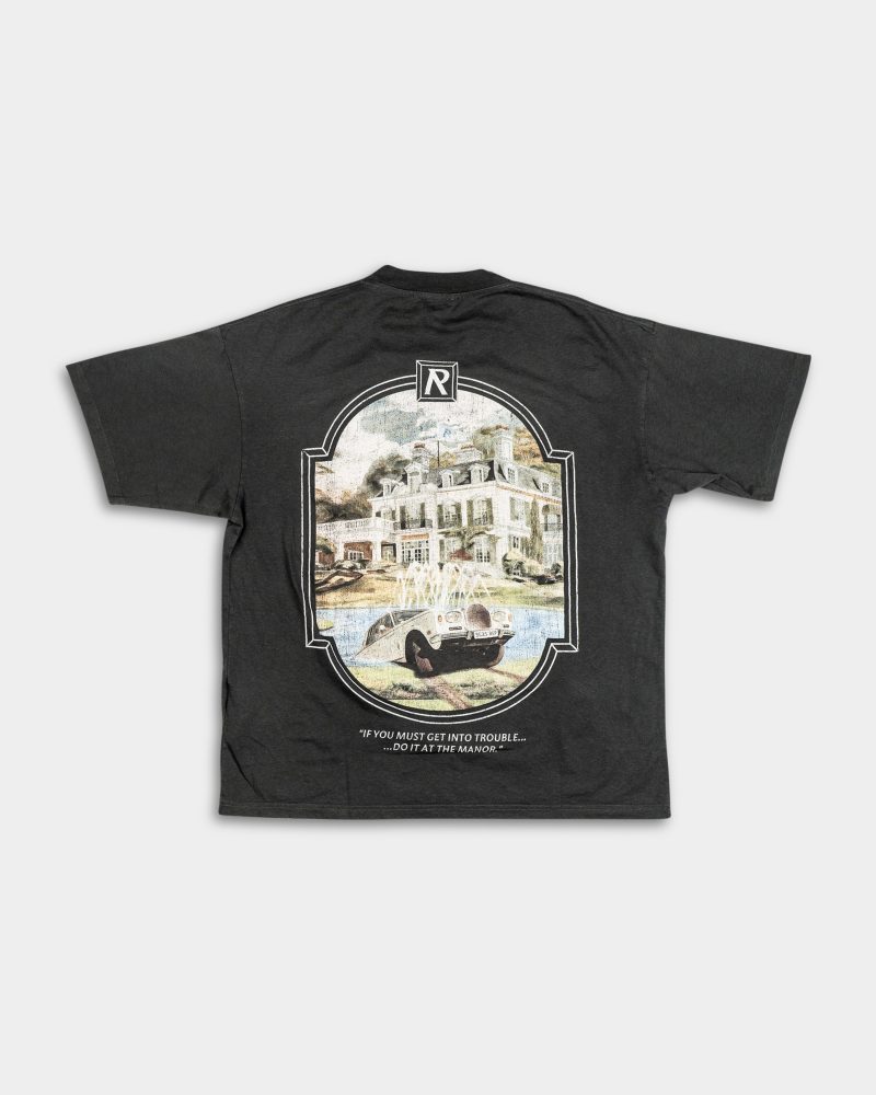 Represent Men's Revere Manor T Shirt MLM100286-04 Stained Black