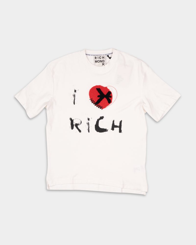 John Richmond Men's Kouto T Shirt | UMA25421TSP8-Off White