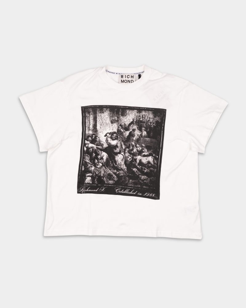 John Richmond Men's Yakas T Shirt | UMA25292TSP8-Off White