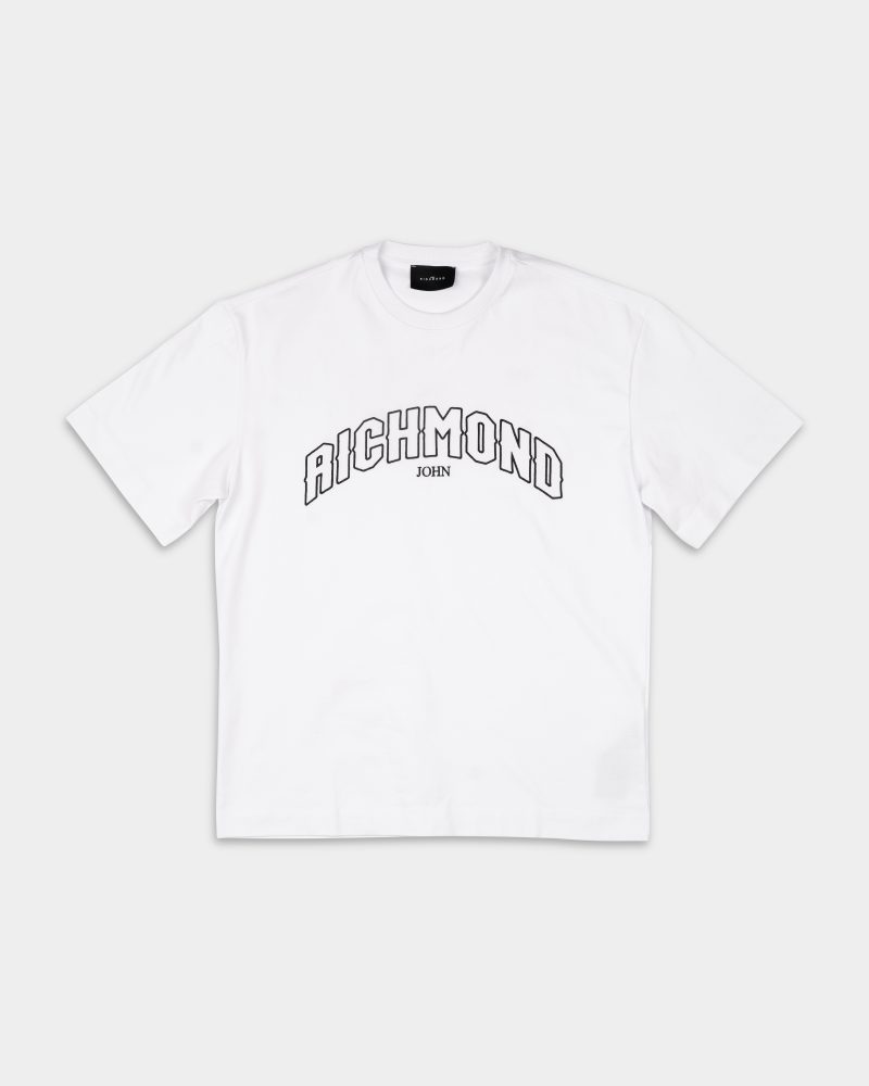 John Richmond Men's Orami (Main) T Shirt | RMA25200TSAYT-White