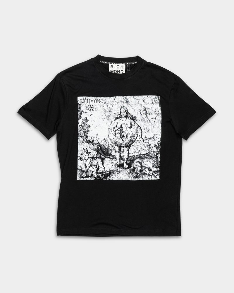 John Richmond Men's Over Tiyam T Shirt | UMA25192TSP8-Black