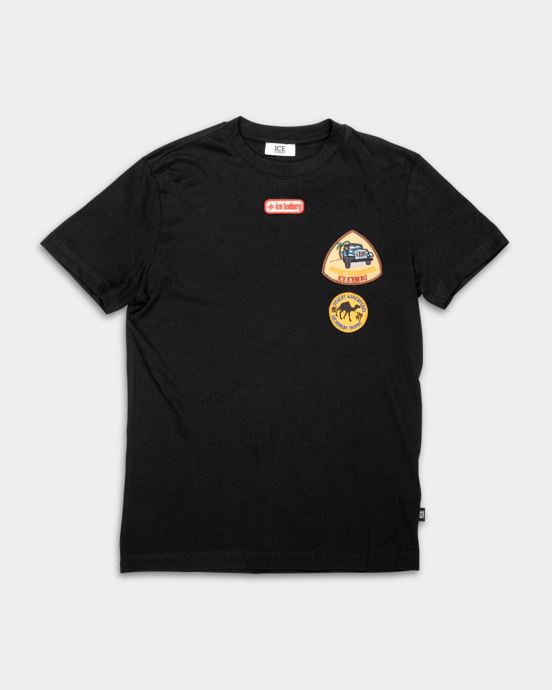 Ice Iceberg Men's T Shirt Black | S1MF01A6332-9000