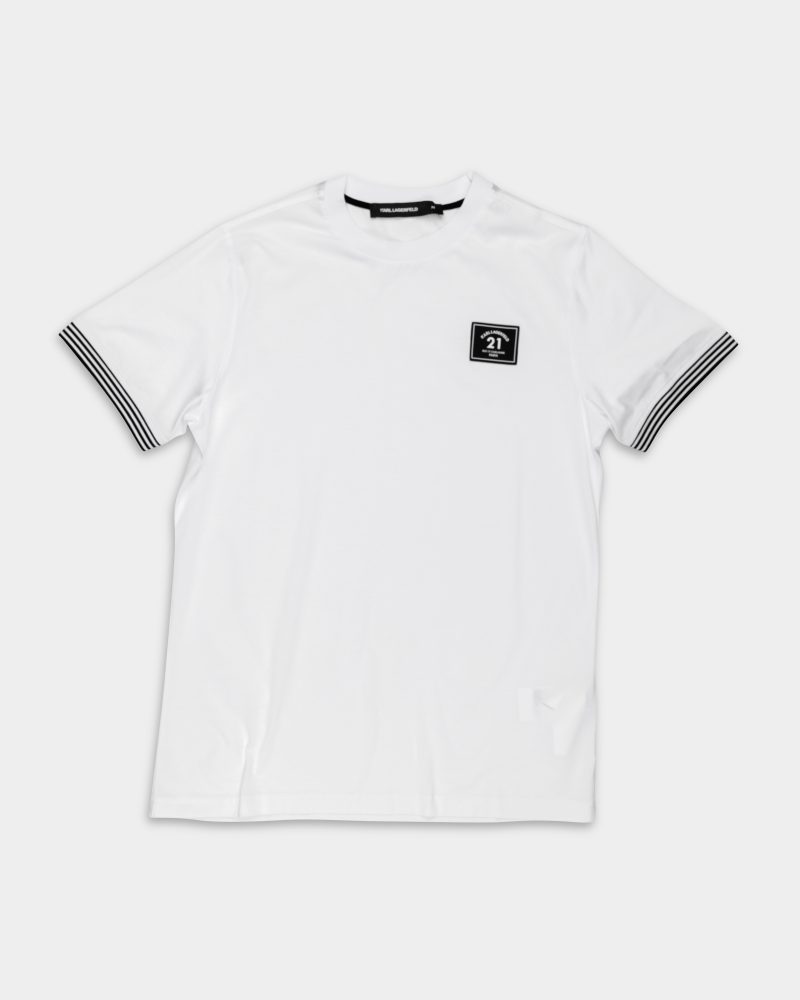 Karl Lagerfeld Men's T Shirt Crewneck White | 75500155320-10 ONLINE