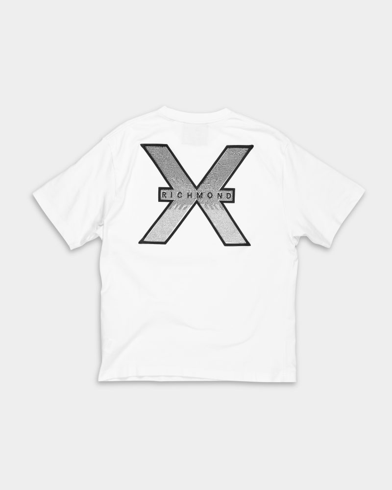 John Richmond Men's T Shirt Letlo | UMA25455TSMTL-White