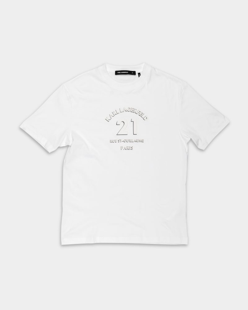 Karl Lagerfeld Men's T Shirt Crewneck White | 75516055324-10