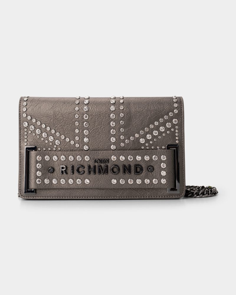 John Richmond Japen Shoulder Bag | RWA25234BOAPX-Gun Metal