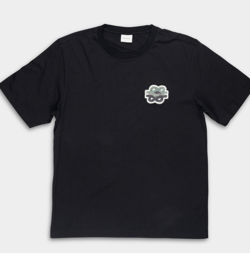 Filling Pieces Men's Gowtu Tonal T Shirt Black | 422520500167-130