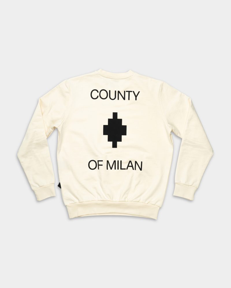 County Of Milan Men's Sweatshirt Coconut | S6CMMASW099-412