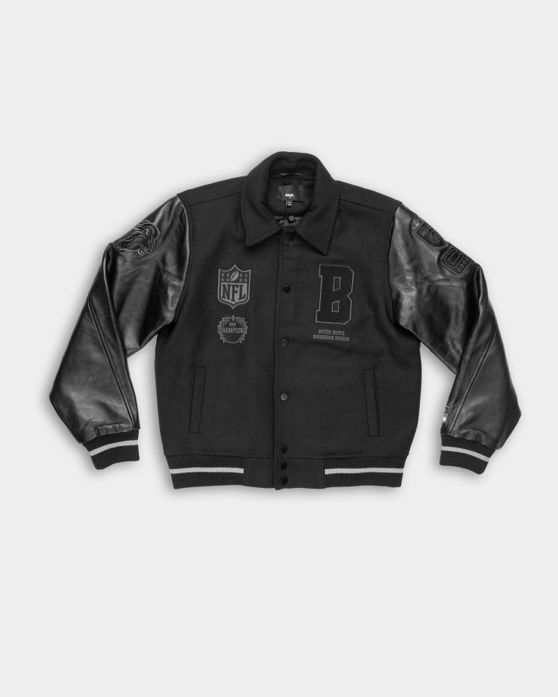 BALR Men's NFL X BALR Varsity Jacket | B138A.1003-Jet Black