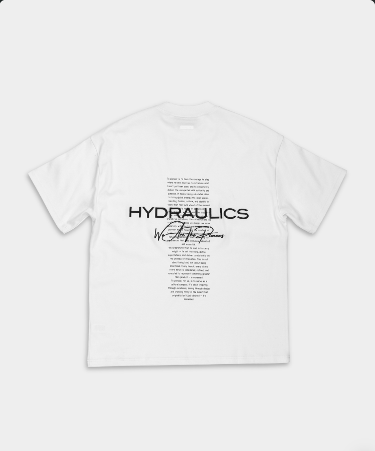Hydraulics We Are The Pioneers Oversized Fit T Shirt White |