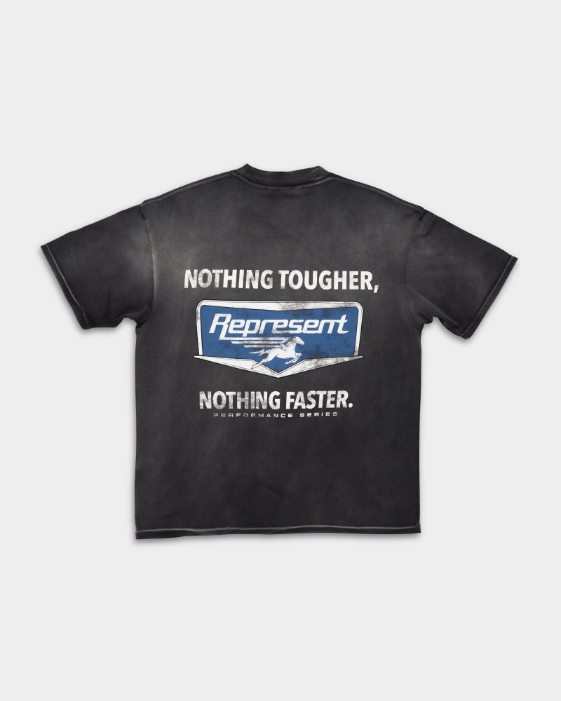 Represent Men's Nothing Faster T Shirt | MLM100596-04-Stained Black