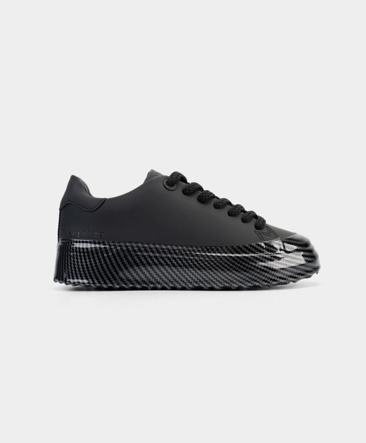 Mallet Men's GRFTR Lite Black Carbon Fibre Dip Sneaker | TE1154-CBF DIP