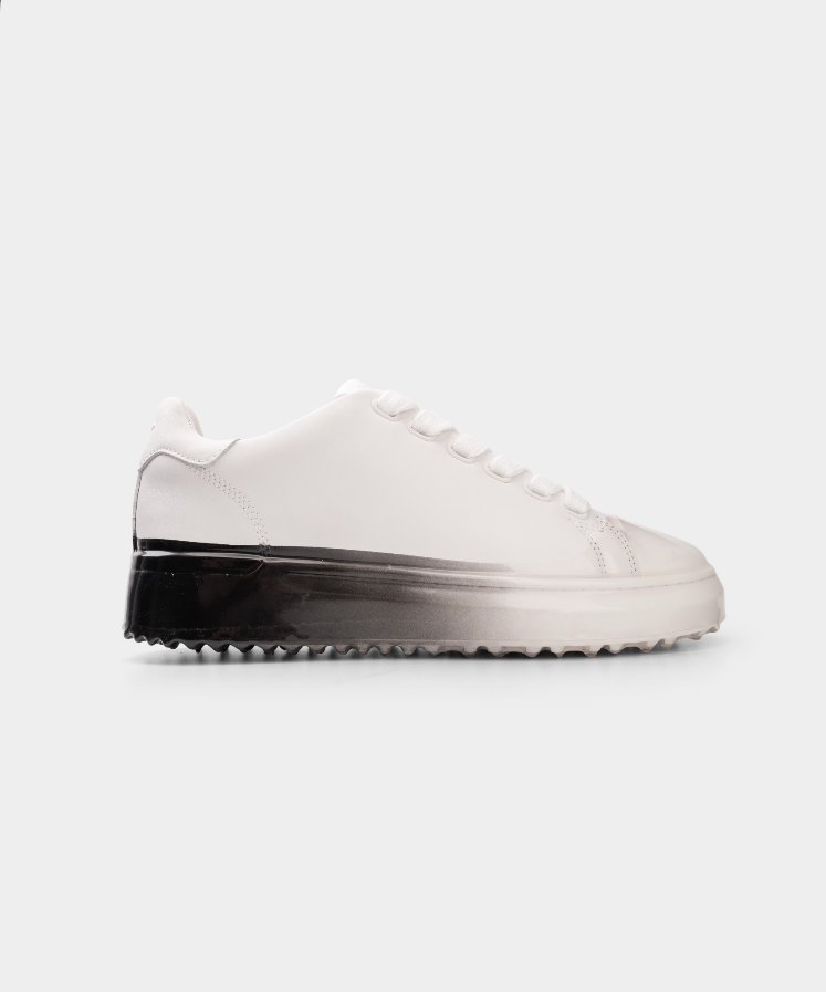 Mallet Men's GRFTR LTC White Fade Dip Sneaker | TE1156-WTF DIP
