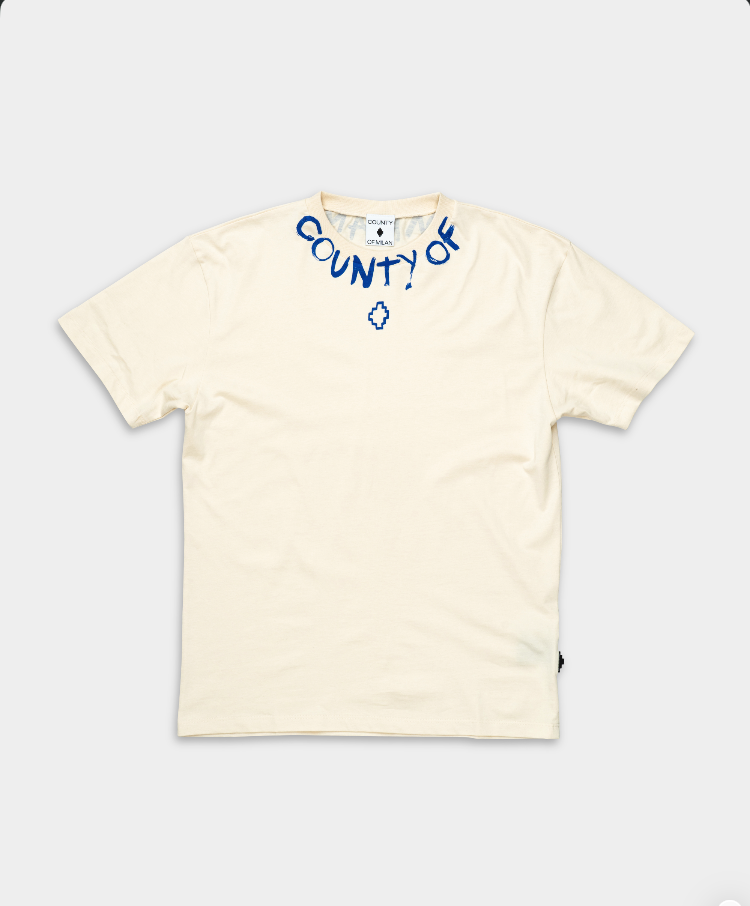 County Of Milan Men's T Shirt Coconut | S6CMMATH087-412