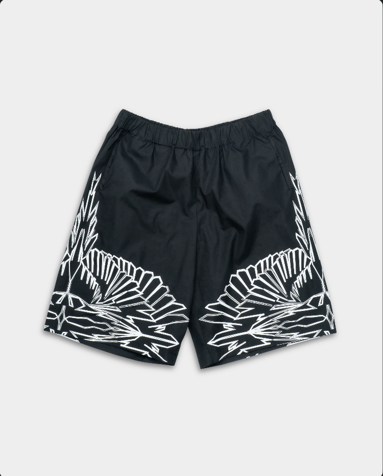 County Of Milan Men's Popeline Bermuda Black | S6CMMABE012-110
