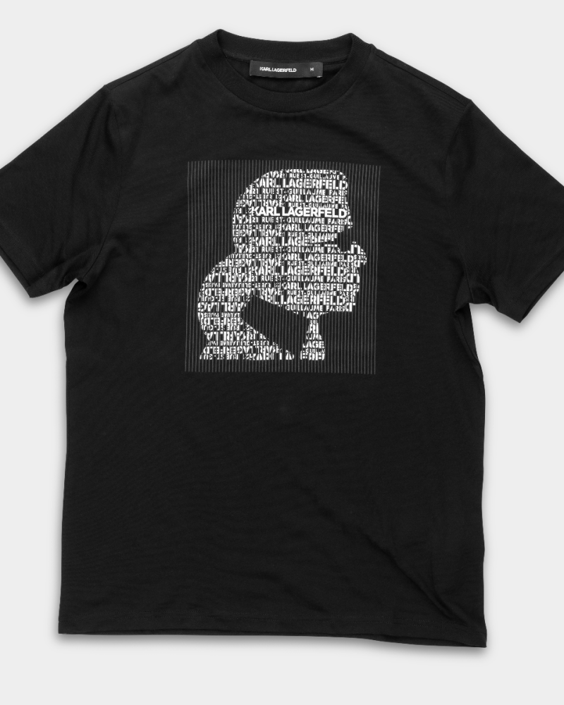 Karl Lagerfeld Men's T Shirt Crewneck Black | 7550755612-990