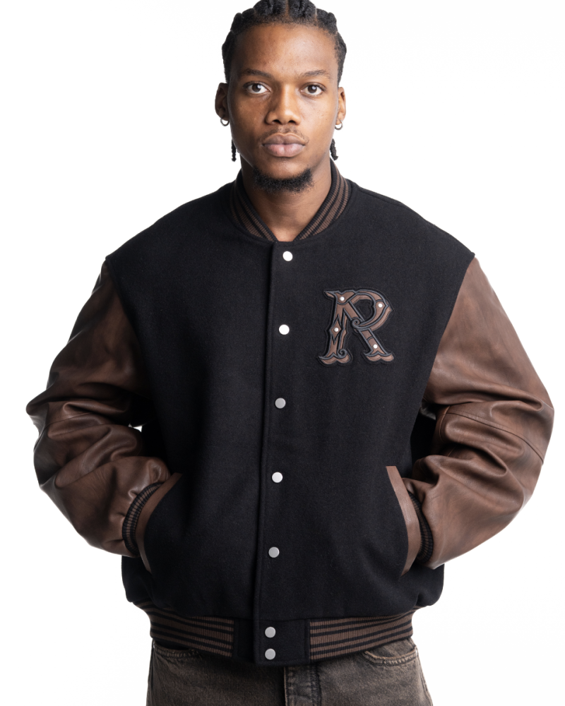 Represent Men's Varsity Bomber | MLM100543-01-Jet Black